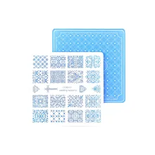 Nail Stamping Plates Nail Art Stamp Template Image Plate Nails DIY Tool Acrylic Stamp Wedding Theme Set 01-04