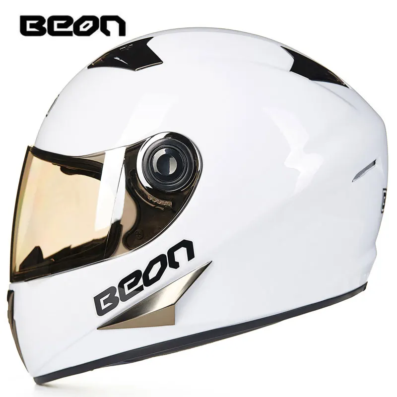 BEON мотоциклетный шлем полное лицо шлем Casco Moto Capacete мотокросс шлем мото Винтаж Гонки езда 500 - Цвет: 3