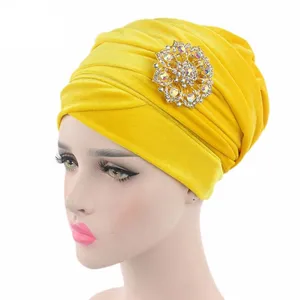 Image 1 - Chapeaux pour femmes, foulard Turban, chapeau élastique, indien, bonnet chimio, bérets, musulmane arabe, Amira 