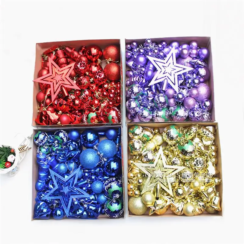 Adornos de bolas de Navidad estilos surtidos rojo azul dorado Navidad colgante fiesta de boda árbol de Navidad ornamento Adornos de bolas de Navidad estilos surtidos rojo azul dorado Navidad colgante fiesta de boda árbol de Navidad ornamento