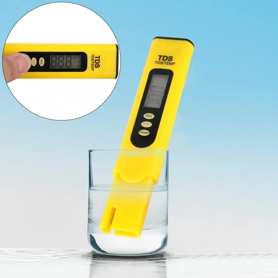 TDS тест качества воды ручка цифровой ЖК-контроллер степени чистоты метр тест er с подсветкой аквариума