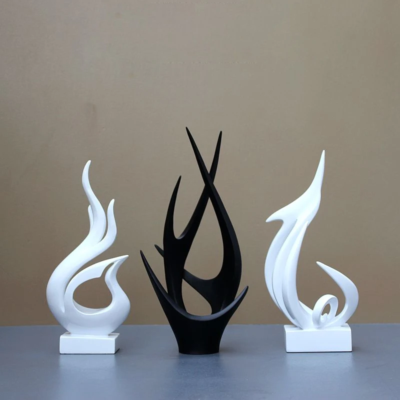 

Nordic creative abstraction craft Model Figurines Miniatures resin Decoration Crafts feng shui For Home Decoration wedding gifts
