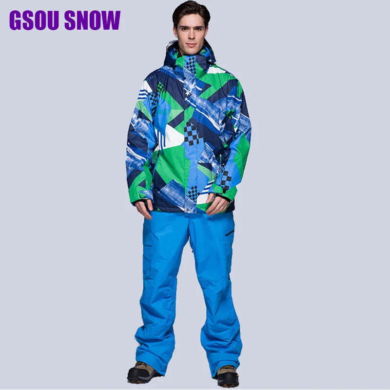 New Style GSOU SNOW Ski Suit Ski Suit Waterproof Men's Ski