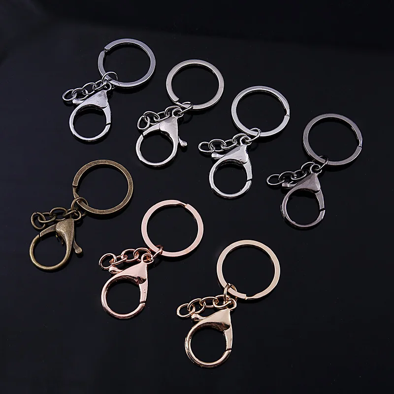 

Children's Toy Accessories Metal Plating Color Protection Environmental Polishing Lobster Button Keychain Accessories Key Ring