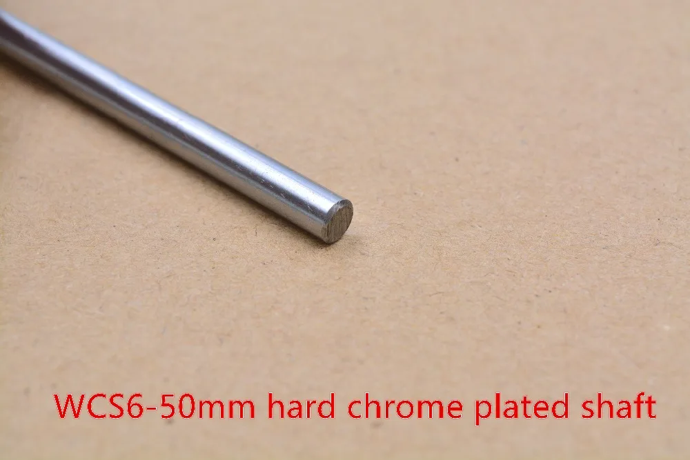 3D printer rod shaft WCS 6mm linear length 50mm chrome plated guide rail round 1pcs