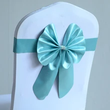 Tiffany цвет стул створки бабочка стиль галстук-бабочка стрейч пояс лайкра лента спандекс крышка стула одежда Свадебная