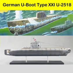 1/144 WWII German военный корабль U Подводная лодка U-2518 электрические взлеты и падения пластик сборки модель корабля