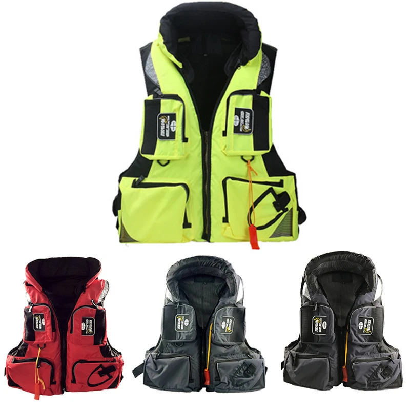 

Solid color adult life jacket lifeguard professional life jacket waterproof quick-drying life-saving whistle 5 colors
