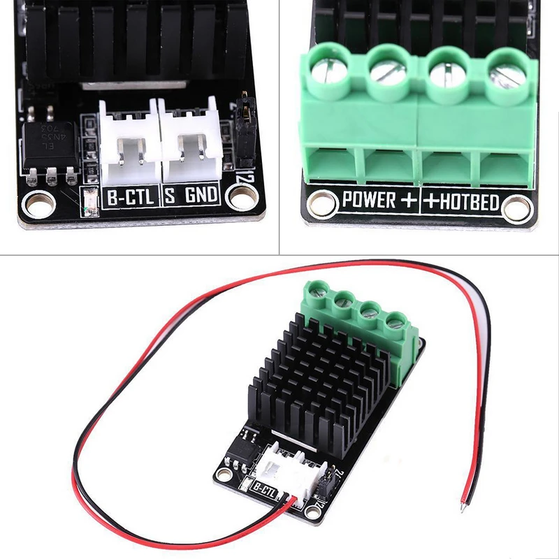 Mayitr 1pc 30A Heating-Controller MOS Module MKS MOSFET For 3D Printer Heatbed Extruder MF