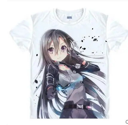 Футболка с изображением меча онлайн Kirito AnimeII Asada Shino если asuna японская Мужская и