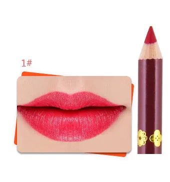 1 шт. модный бренд разноцветный Водонепроницаемый Контур для губ Для женщин Красота Макияж Инструменты карандаш для губ - Цвет: Шоколад