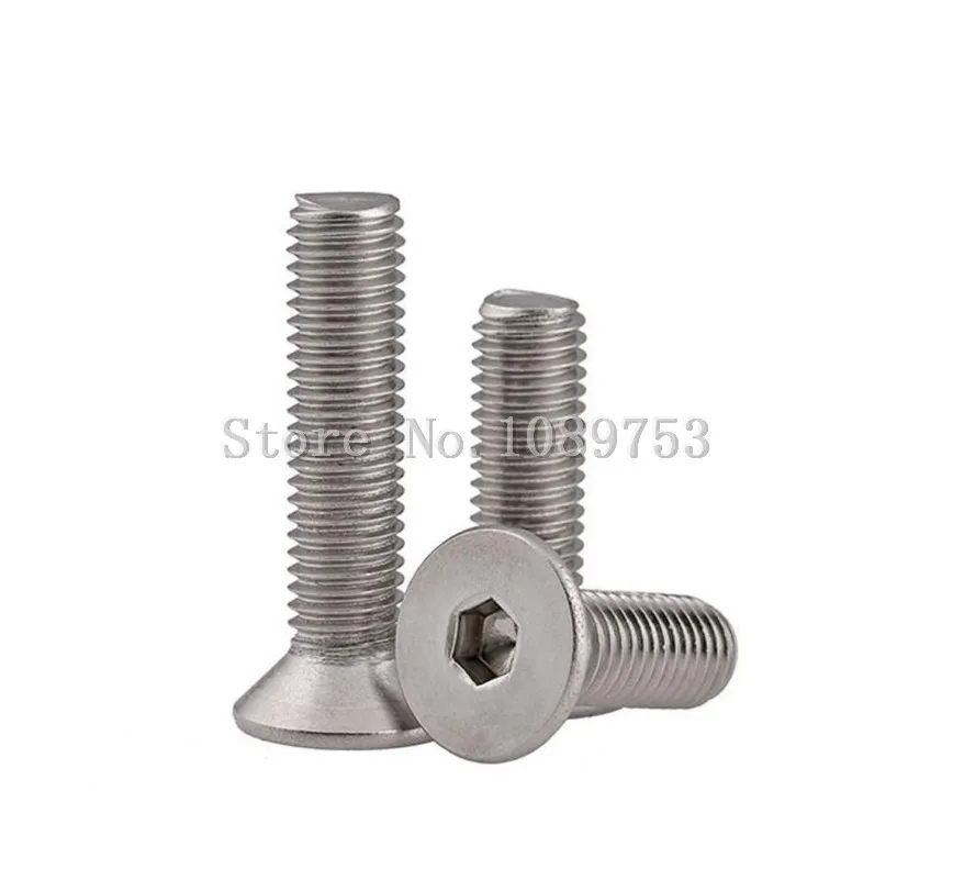 M5 304 Stainless Steel Allen Hex Socket Countersunk Flat Head Screw Bolt DIN79_