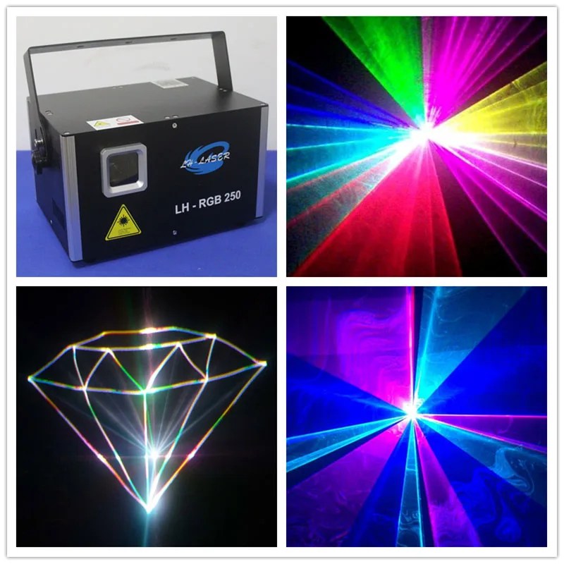 Потрясающий эффект 3 Вт RGB полноцветная сценическая анимация Lazer Light/наружная