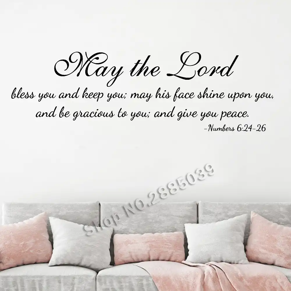 Numbers 6:24 26 Bible Verse Wall Stickers Vinyl Decal ...
