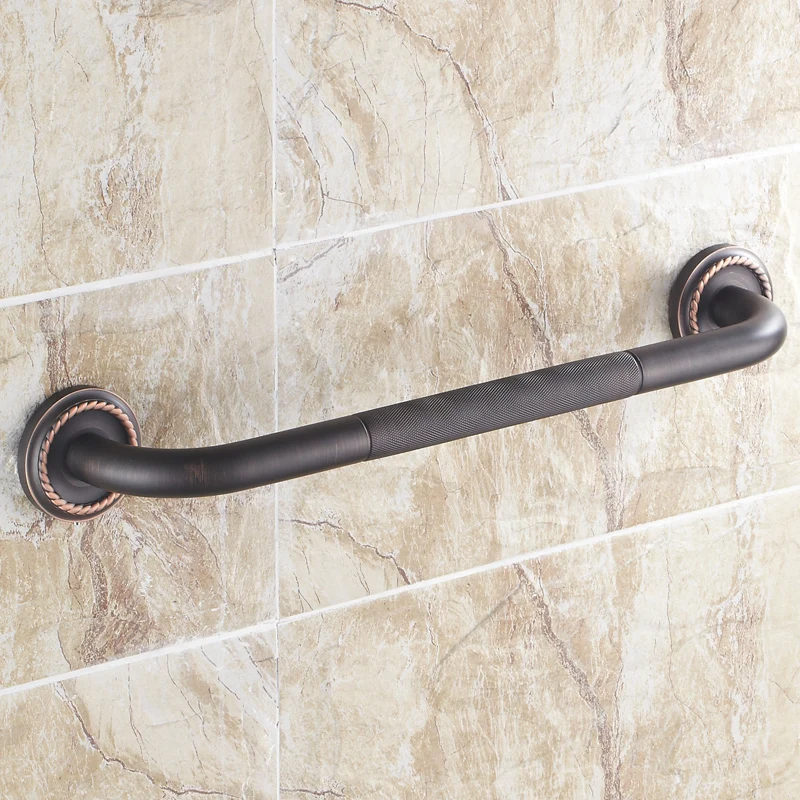 Antique Black Brush Bathtub Handrail Tub Safety Grab Bar Luxury Brass