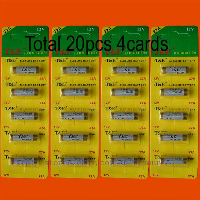 

20 x 27A MN27 12V Alkaline Battery
