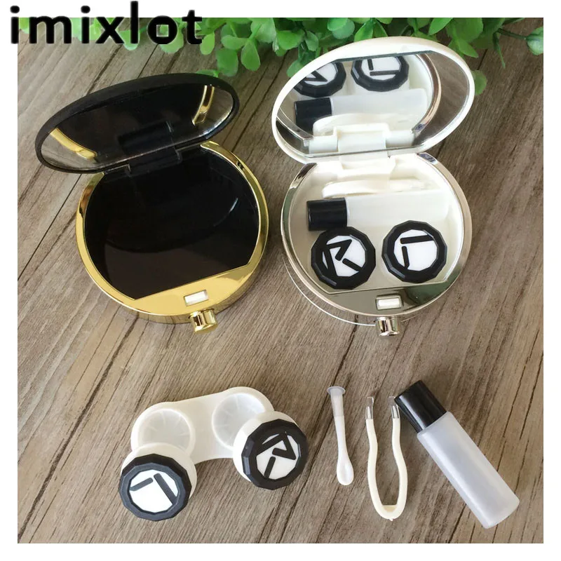 IMIXLOT флакон для духов кейс для контактных линз для очков аксессуары коробка для контактных линз Рождественский подарок