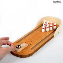 1 шт./компл. креативный Мини Деревянные Настольные боулинг игры дети развитие детей игрушка в подарок детские домашние развлекательные игрушки
