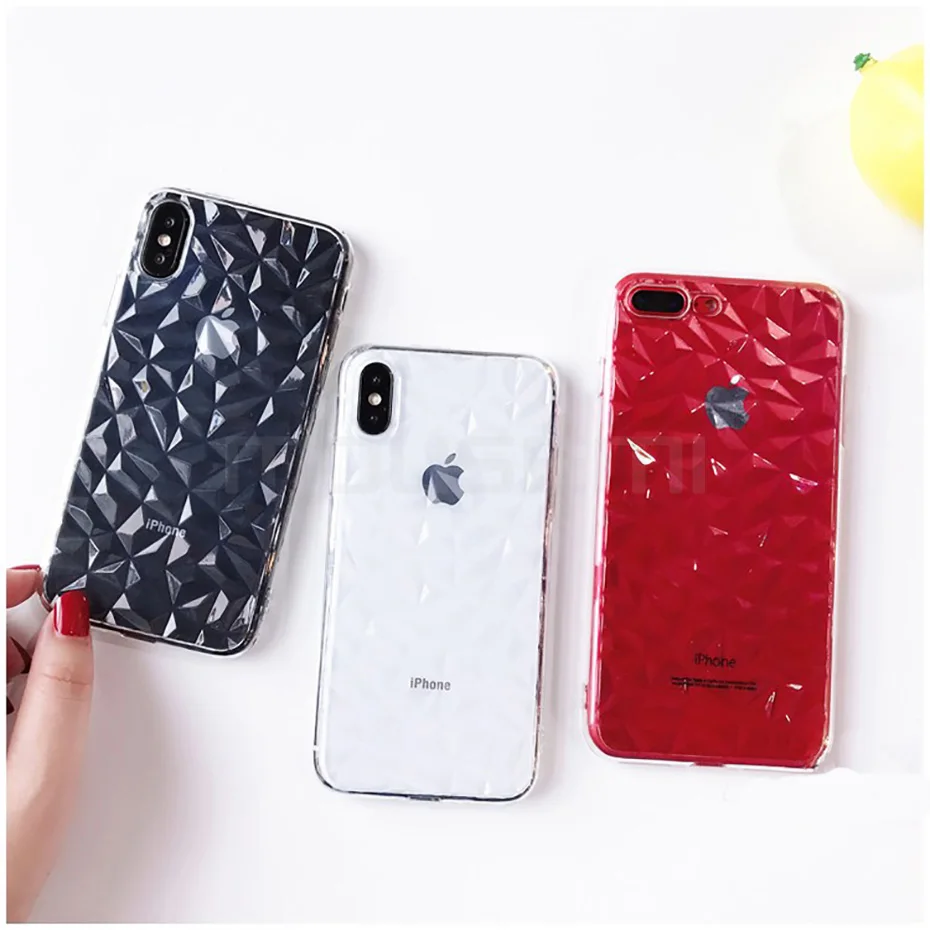MOUSEMI For iPhone 6 Case Girls Glitter Luxury Soft Silicone Shockproof Clear Transparent Case For iPhone 8 6s 6 Plus 7 X Cover (3)