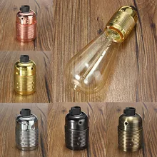 Smuxi Винтаж эдисональная лампа E27 винт лампы алюминиевая основа свет держатель ретро кулон фитинги люстра светильник