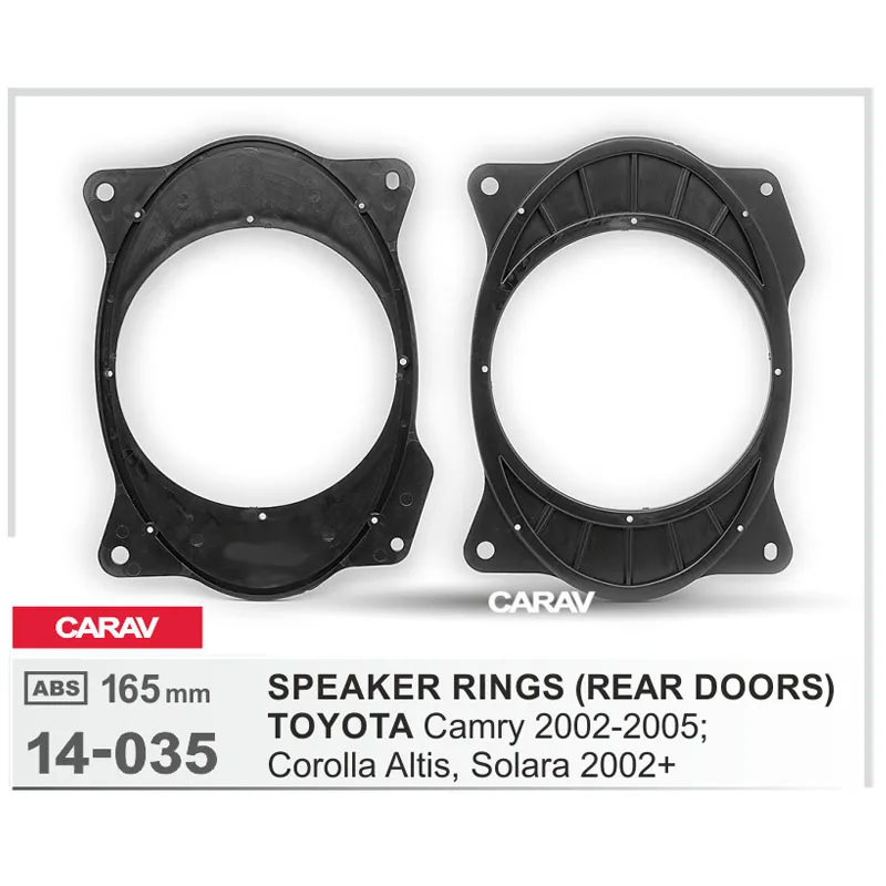 2pcs/set Universal Car Speaker Adapter Bracket Plate ABS Automobiles