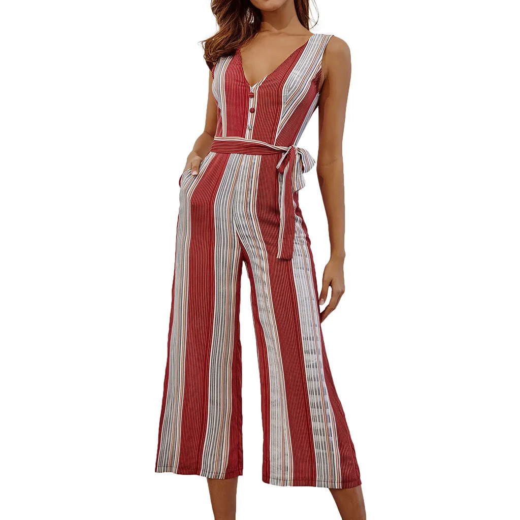 

Summer Women's Short Jumpsuit Fashion Print Pocket with Short Sleeve Siamese Mono corto de verano para mujer#JE-55