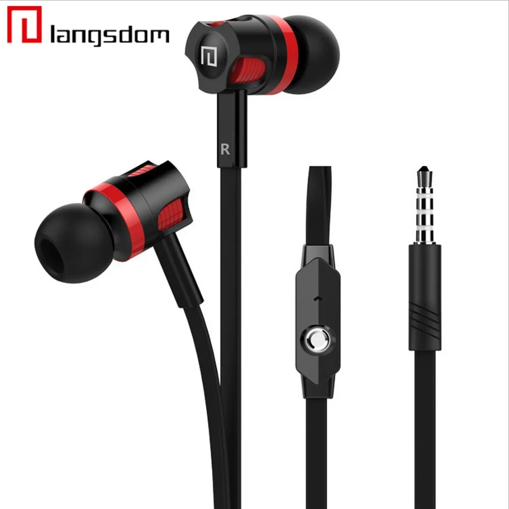 Original In Ear Mobile Phone Earphones Head Phone Noodle Line Mic