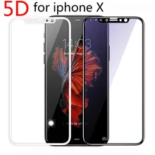 Высокое качество 5D для iphone 8 Экран протектор фильм закаленное Стекло для iPhone 7 7 Plus закаленное фильм Экран протектор для Iphone X