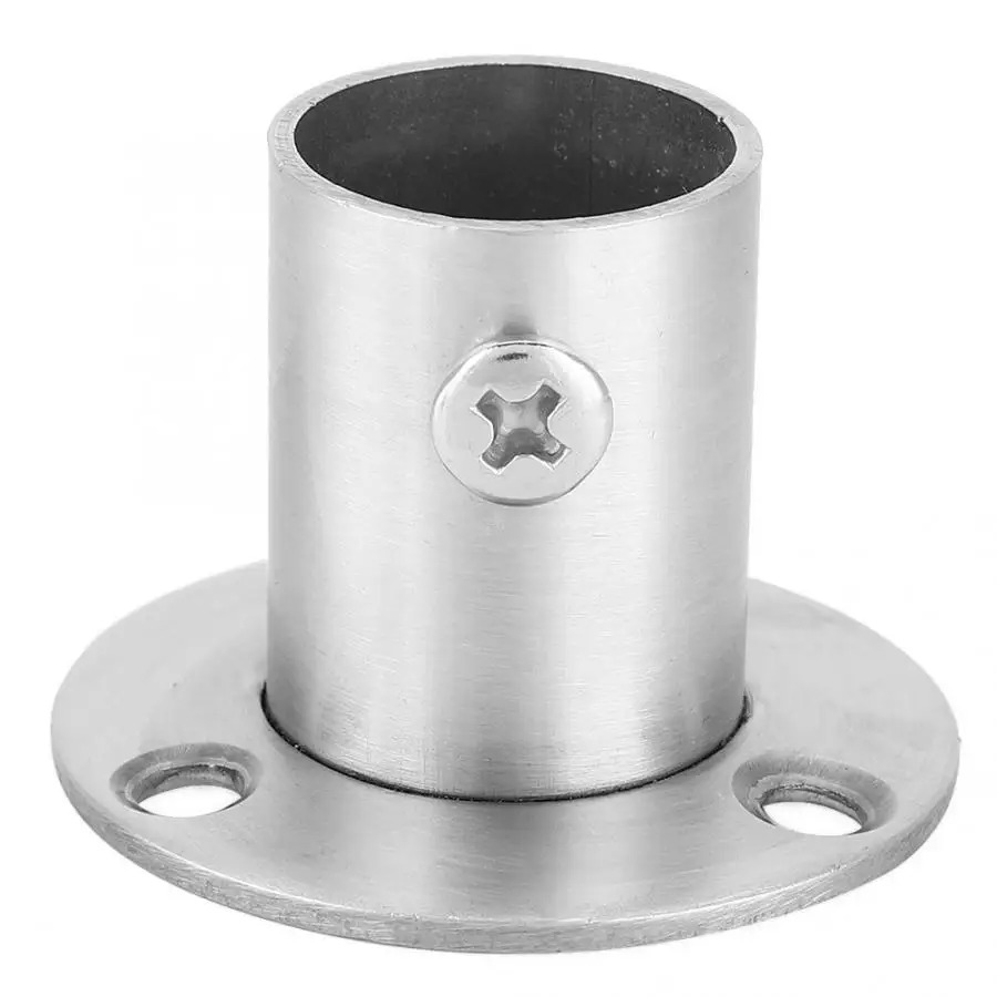 

Folding Table Bracket Shelf Bracket 10pcs Stainless Steel 19mm Cloth Flange Socket Rod Holder Thicken Flange Pipe Base Wall
