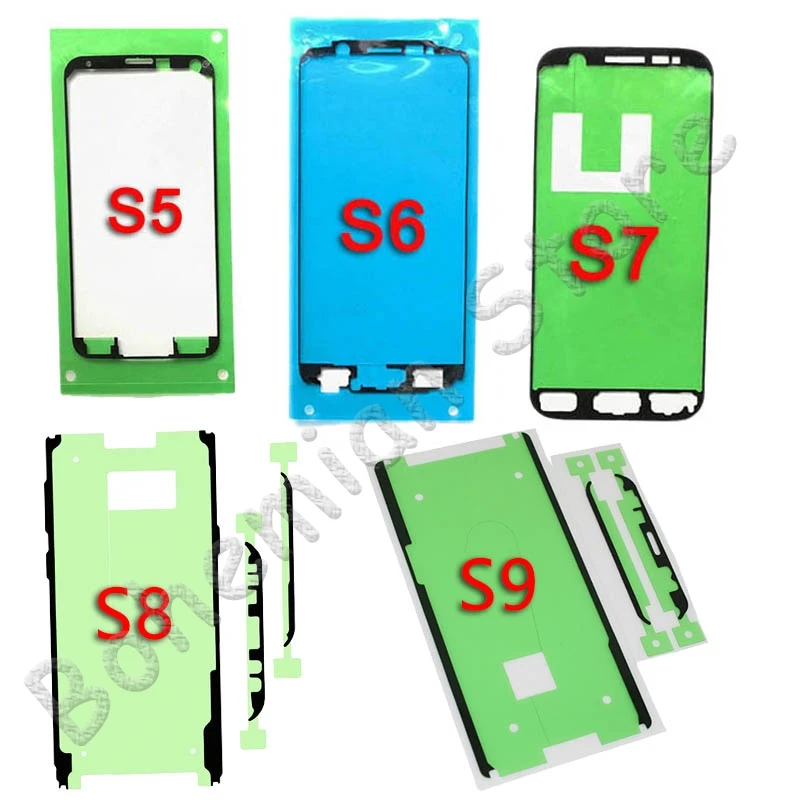 10 шт. клей для экрана Samsung S3 S4 S5 S6 S7 Edge S8 S9 Plus ЖК дисплей рамка наклейка|Наклейки