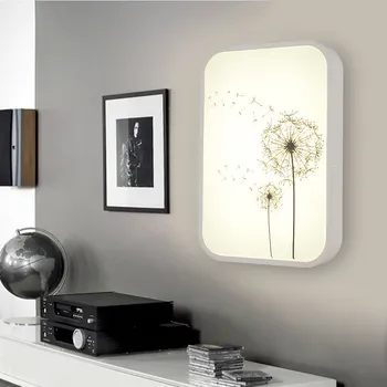 

New Wall Lamp Interior Plant pictures decorate LED bedside lamp ultra-thin fashion Wall Art Wall Pictures For Living Room Home