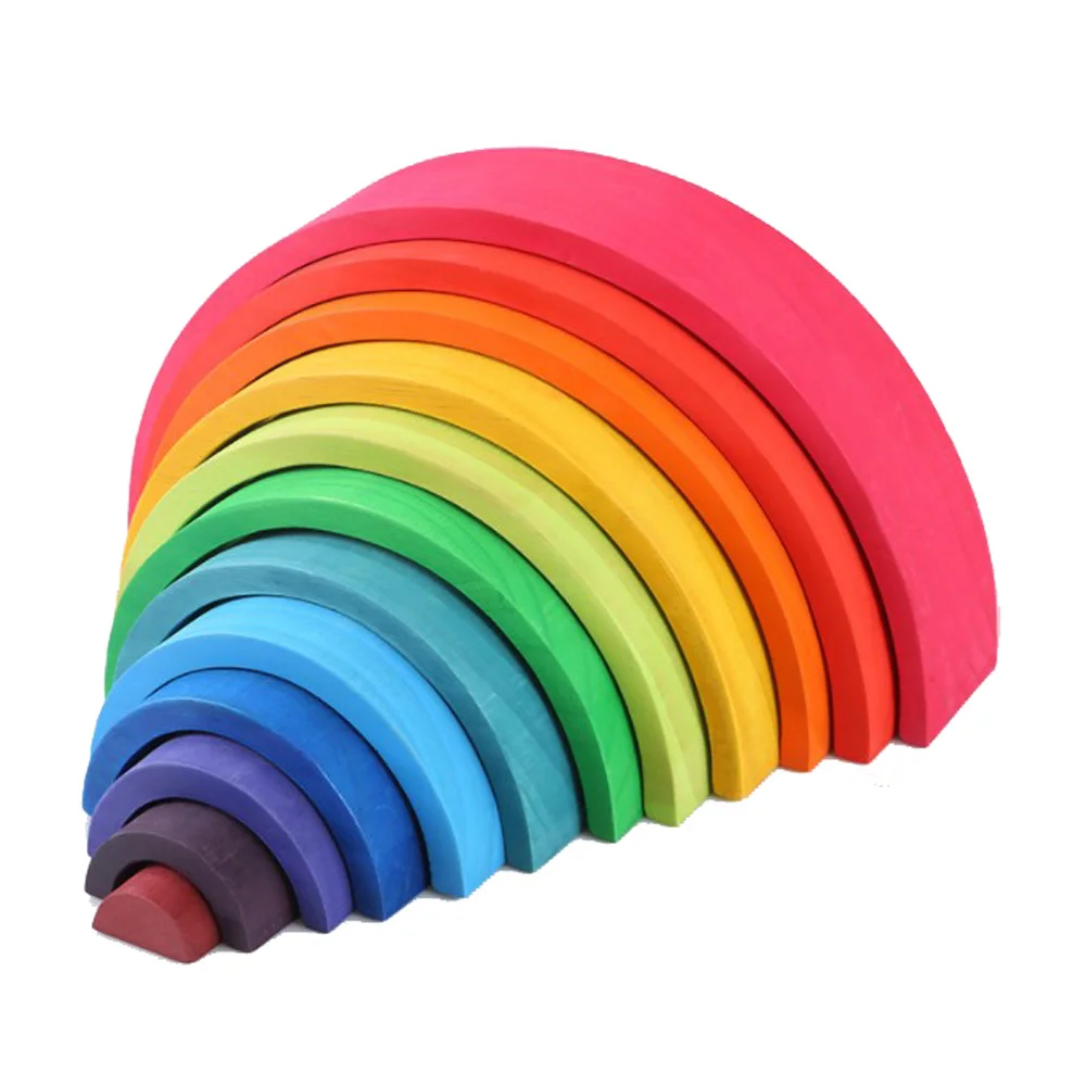 DROPSHIPPIN 12Pcs wooden rainbow blocks wooden building blocks For Kid Rainbow Building Blocks Montessori educational wooden toy DROPSHIPPIN 12Pcs wooden rainbow blocks wooden building blocks For Kid Rainbow Building Blocks Montessori educational wooden toy