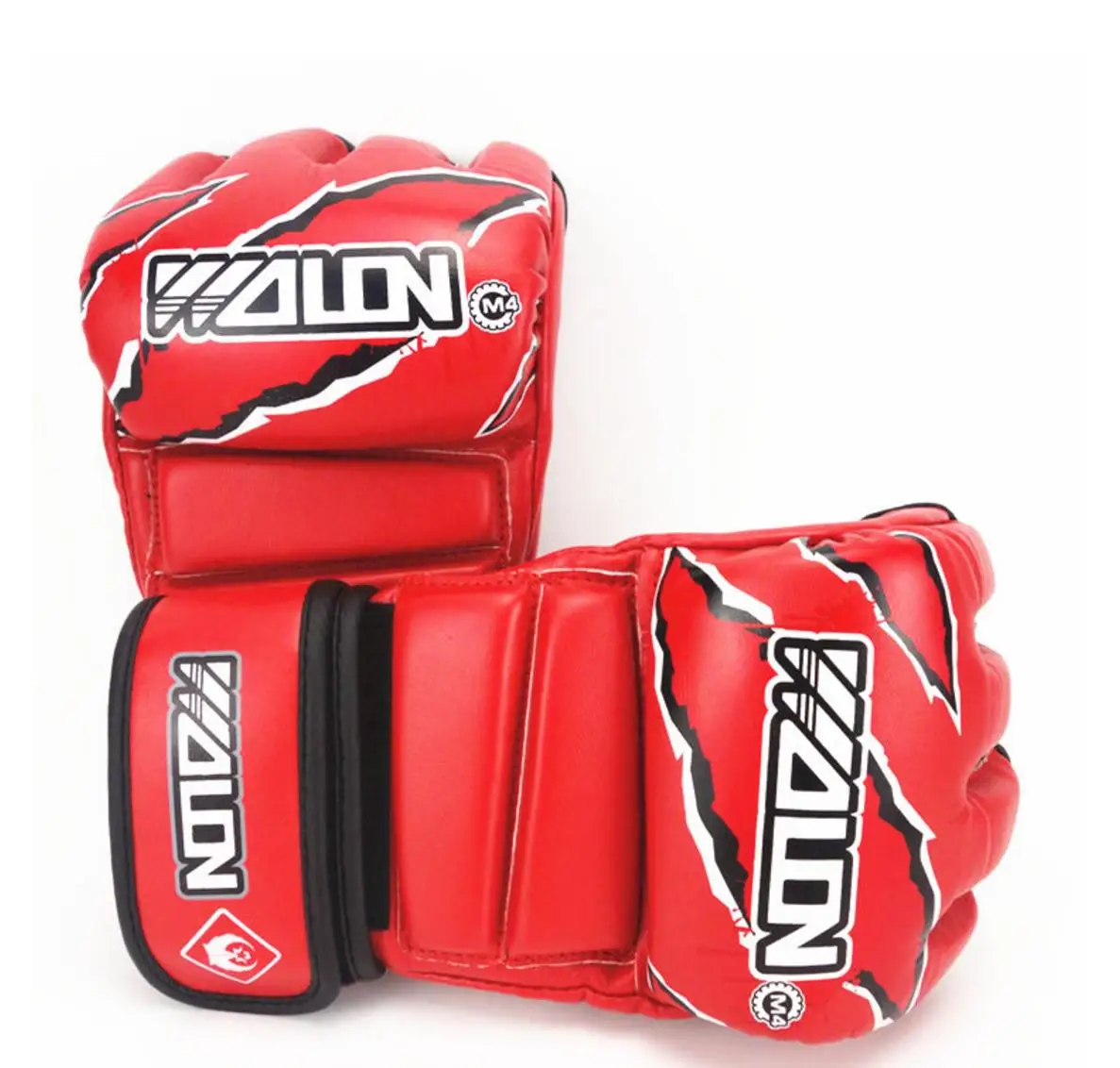 

Half Fingers Women/Men Boxing MMA Muay Thai Gloves Sparring Martial Arts Mitts Sanda Wushu Grappling Training Mitts Gear DAE
