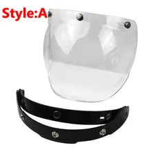 Top quality motorcycle windshield for vintage helmet for harley style helmet jet helmet bubble visor fit to helmet
