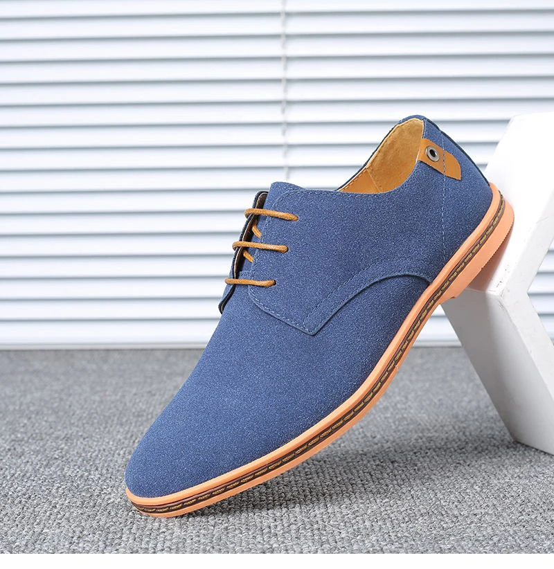 Men's Suede Oxford Shoes alanakea