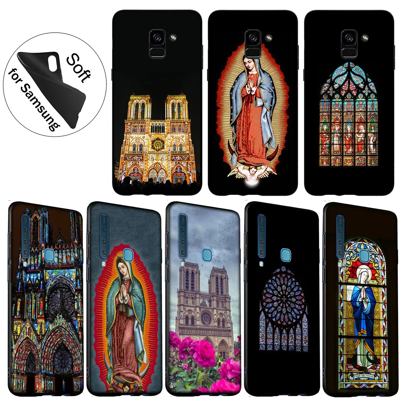 Мягкий чехол для Samsung Galaxy A6 A9 A8 A7 2018 A3 A5 2016 2017 Note 9 8 10 Plus Lite |