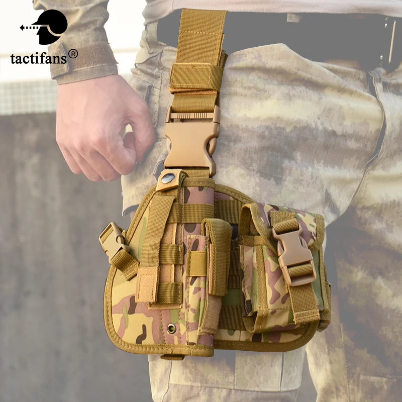 Tactical Thigh Pistol Holster Molle Gun Case Drop Leg Pistol Holster