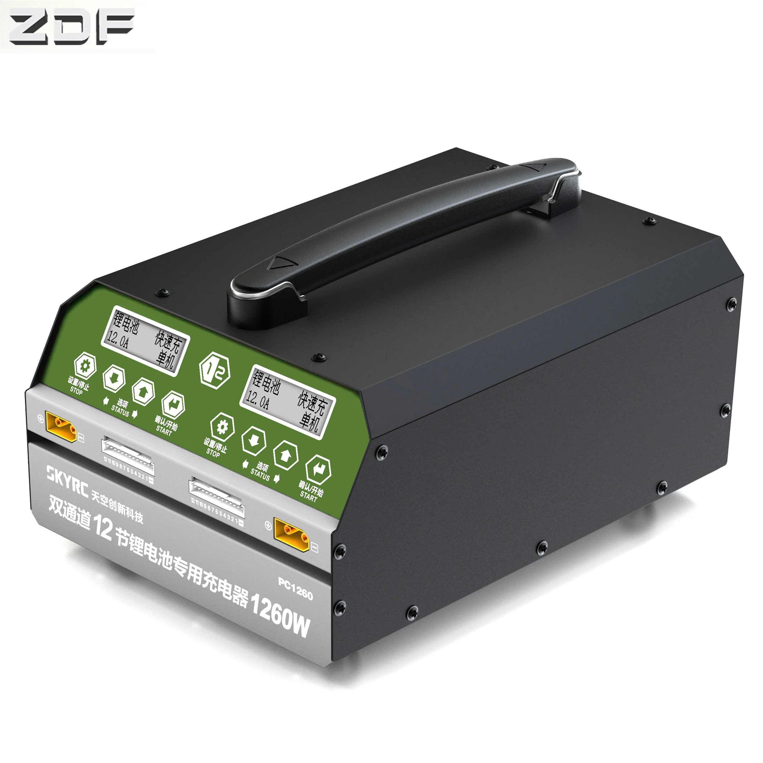 

SKYRC PC 1260 Dual Channel 12S Lipo Charger Maximum Charge Power 1260w Charge current 12A for industrial application drones