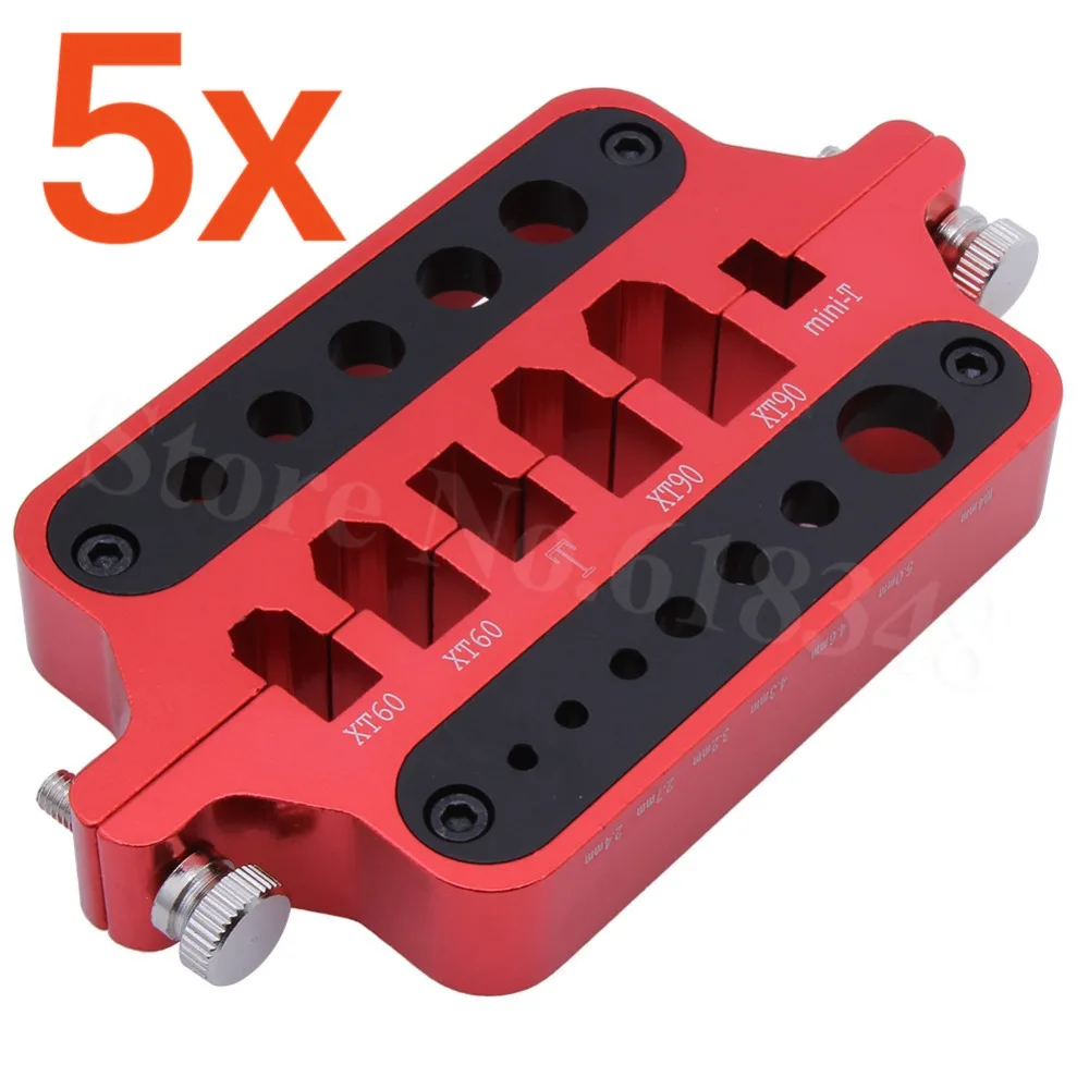 5PCS Universal Soldering Station Fixture XT60 XT90 Mini T Deans Banana Connector Plugs Battery
