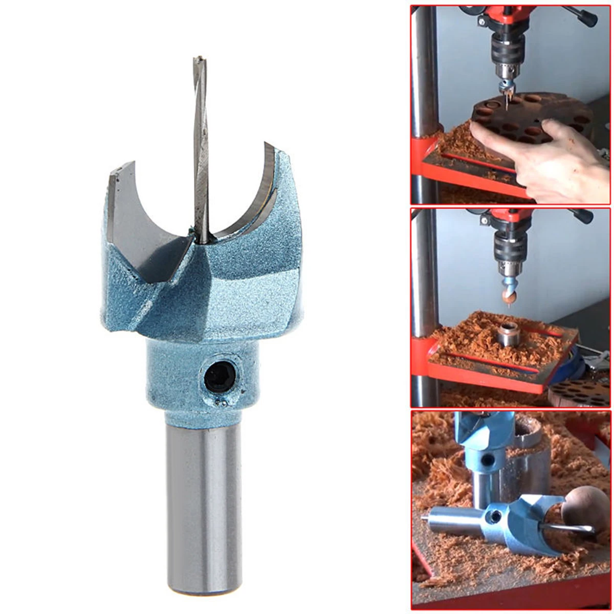 DWZ New 10mm*6mm Buddha Beads Ball Drill Tool Solid Carbide Woodworking Router Bit