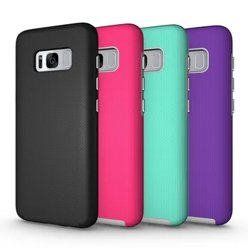 

10pcs a Lot High Quality TPU + PC Anti-Slip Silicone Case For Samsung S8 Plus