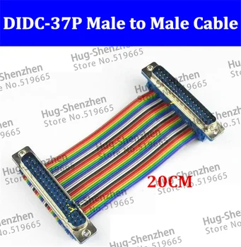 

High Quality DB37 ribbon cable DIDC-37P male to male cable DIDC DR37 COM connector cable with 20CM --20pcs/lot