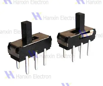 

Free shipping slide switch toggle switch 6 feet vertical gear 2 power switch 6pin 1000pcs/lot