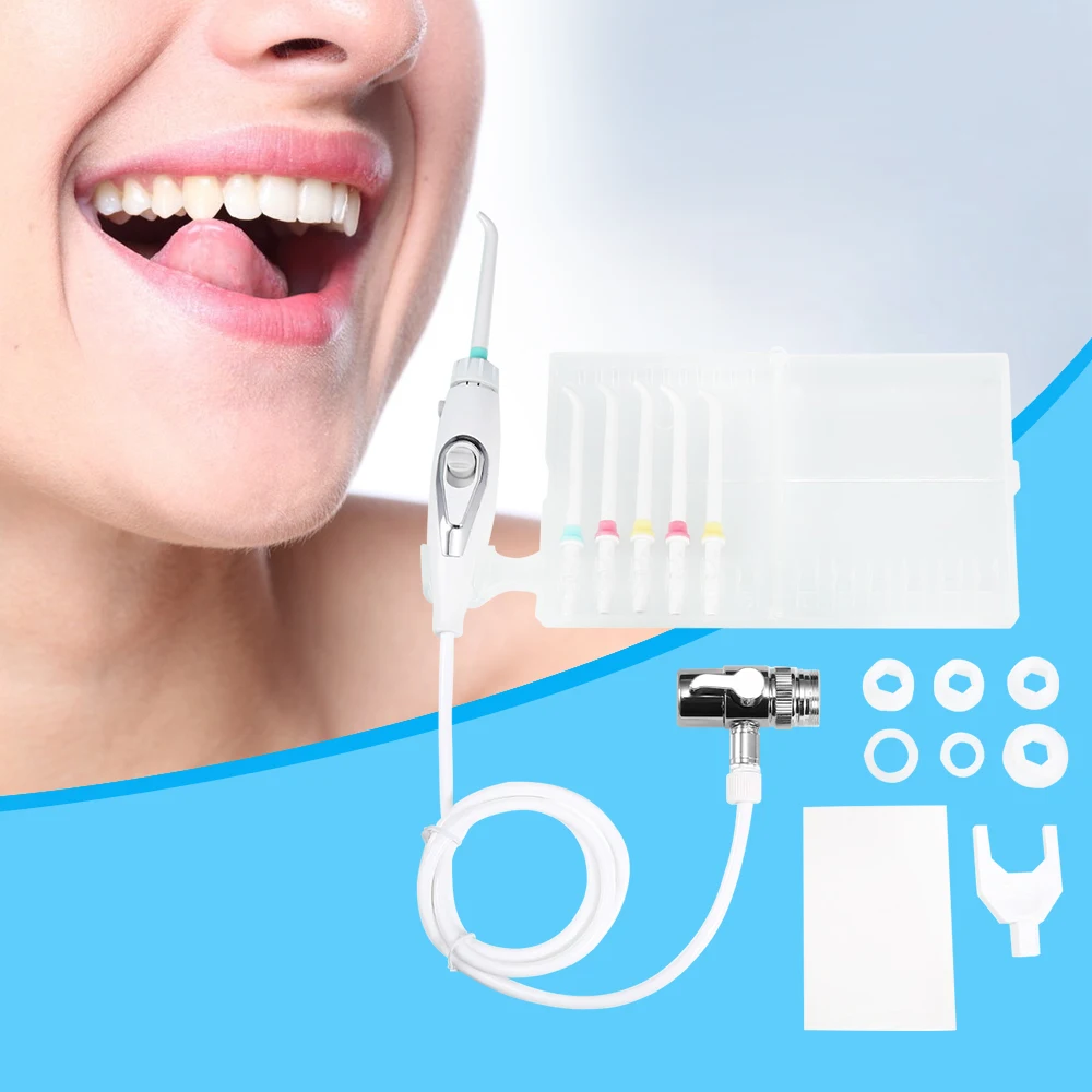 

Gustala Portable Dental Flosser Oral Hygiene SPA Power Floss Water Jet Dental Care Teeth Cleaner Series Oral Hygiene 6 Tips