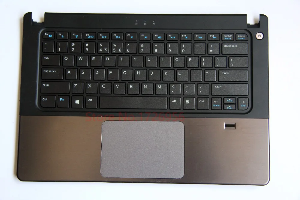 Оригинальная верхняя крышка с Клавиатура для ноутбука DELL V5460 5470 сборки 53JW1 серого цвета