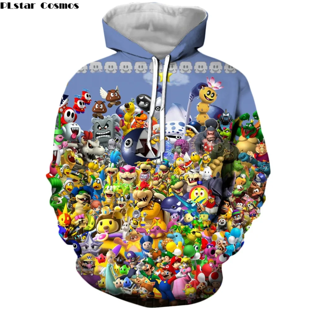 

PLstar Cosmos Fashion hoodies Super Mario Party Drinking Game 3D Print Men Women hoodie streetwear Casual sudadera hombre