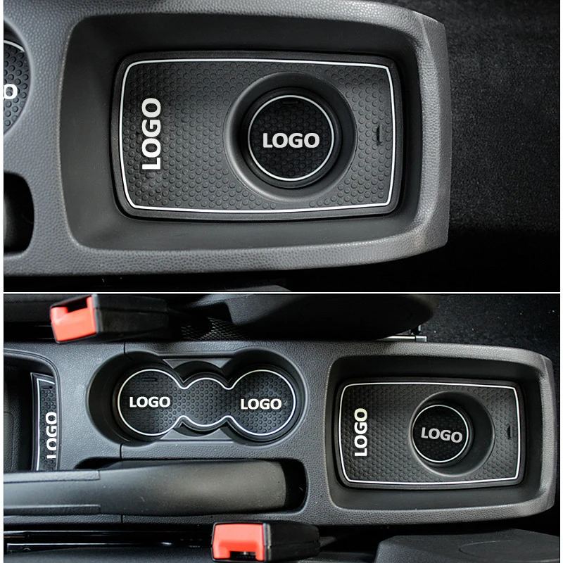 

Atreus 8Pcs Car Interior Cup Mat Door Gate Slot Pad Stickers For Ford Fiesta Accessories 2009 2010 2011 2012 2013 2014