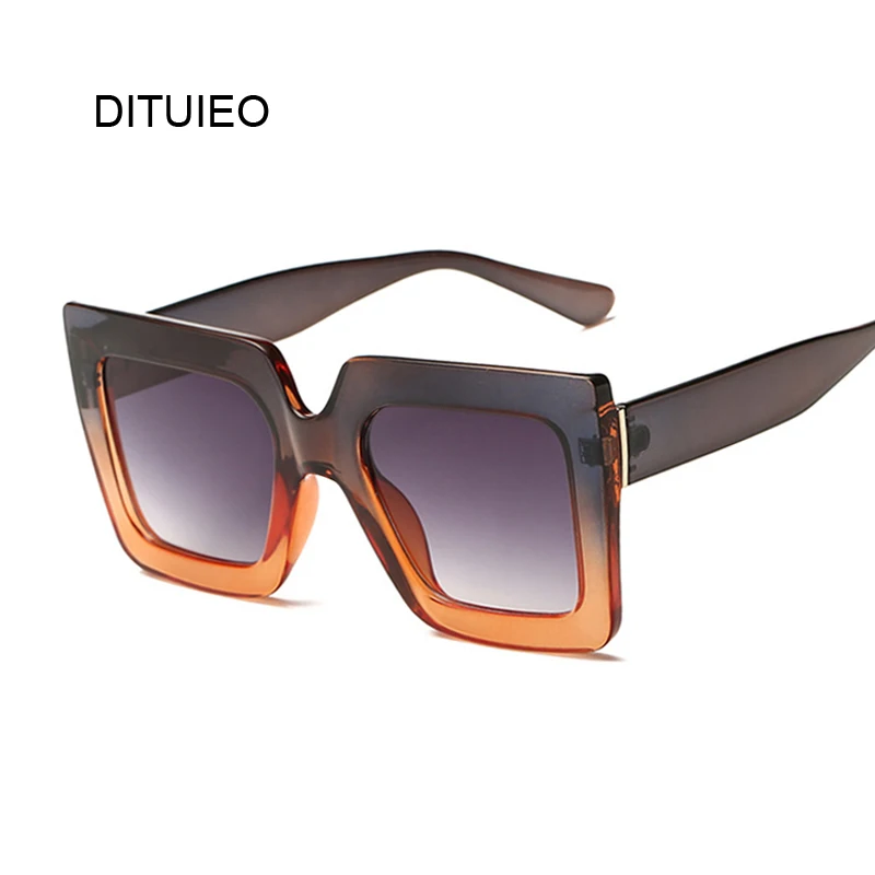 

Oversized Sunglasses Women Brand Designer Cool Black Square Sun Glasses For Women Fashion Big Frame Goggles Female Oculos UV400