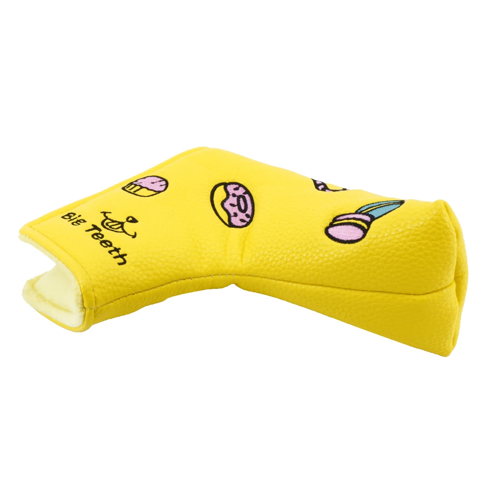 6003520 big teeth golf pingtype putter cover yellow (5)