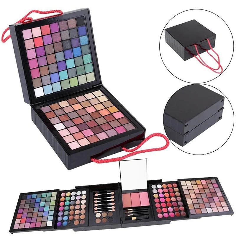

177 Colors Makeups Palette Kit Matte Glitter Eyeshadow Pallete Blush Eyebrow Powder Set ---MS